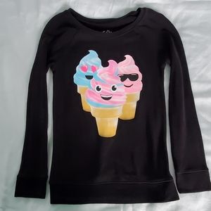Black Justice Ice Cream Emoji Shirt, Size 7